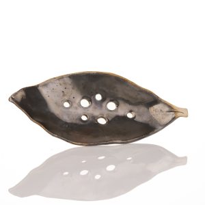 Ceramiczna mydelniczka PONIECKA CERAMICS brązowa
